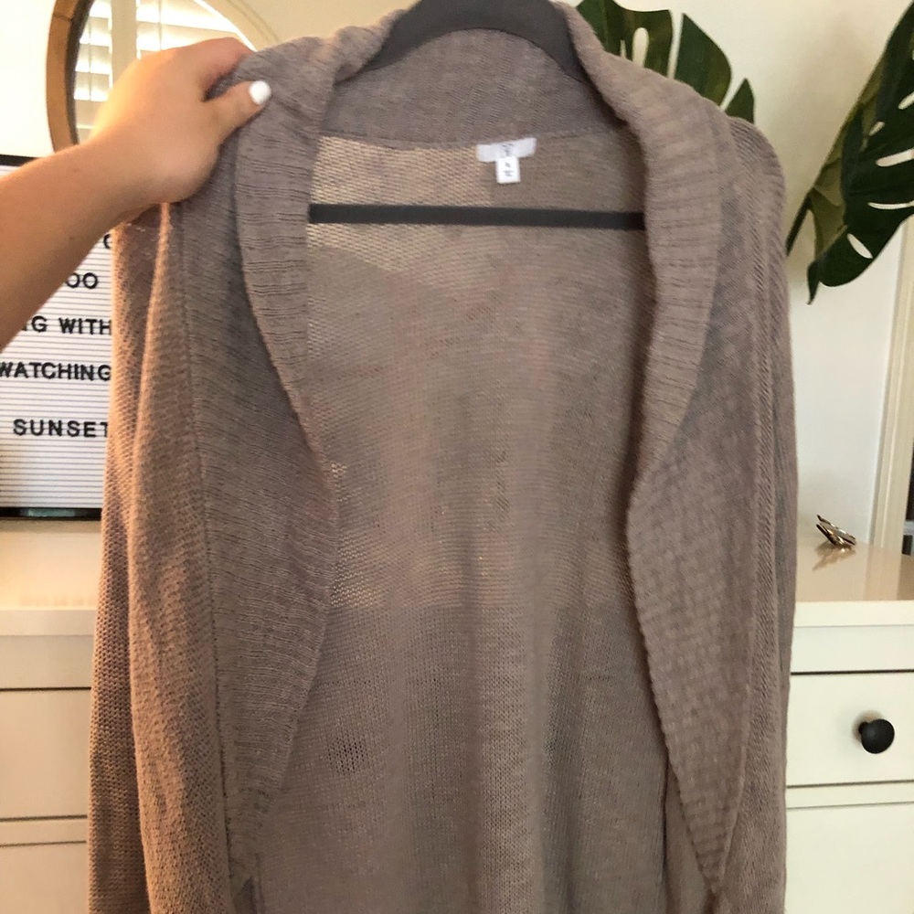 Brass plum cardigan